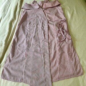 Red & White Pinstripe Dress